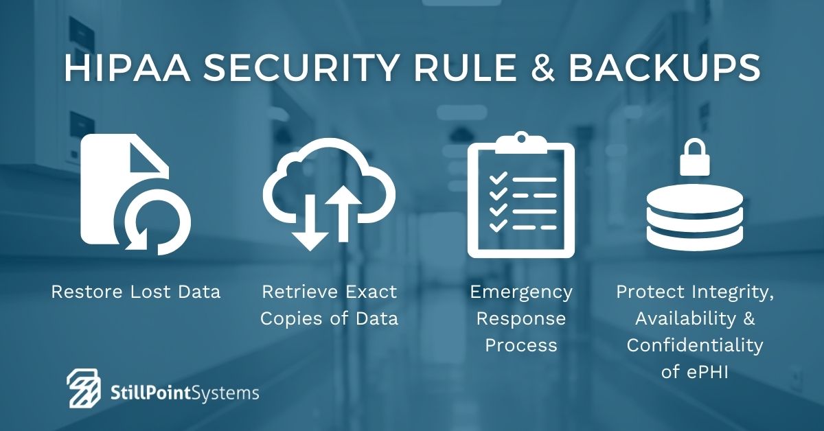 HIPAA security rule and backups HIPAA security rule and backups