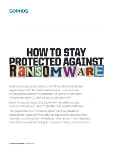 How to Stay Protected Against Ransomware 