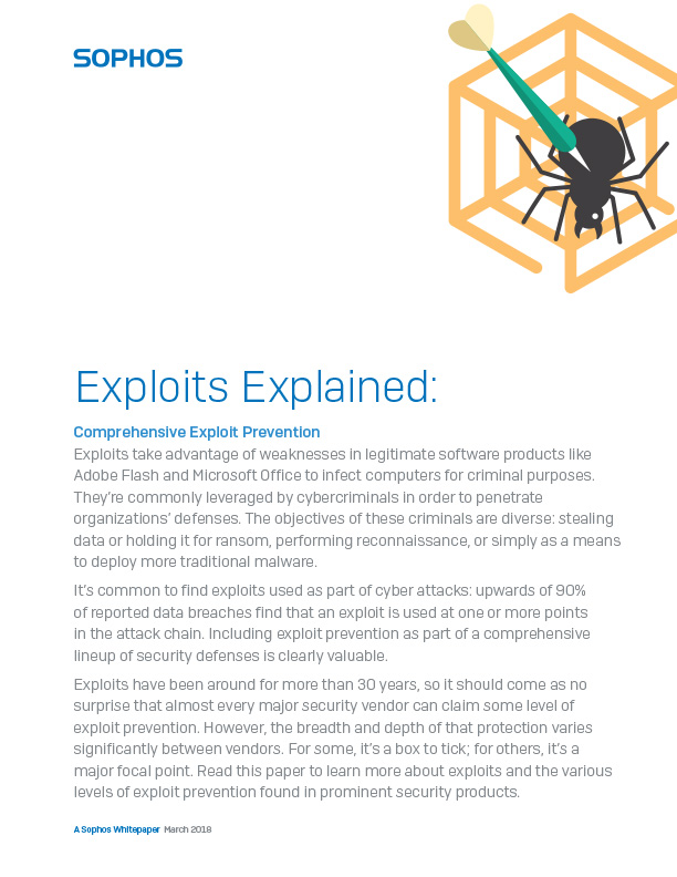 Sophos Comprehensive Exploit Prevention Cover